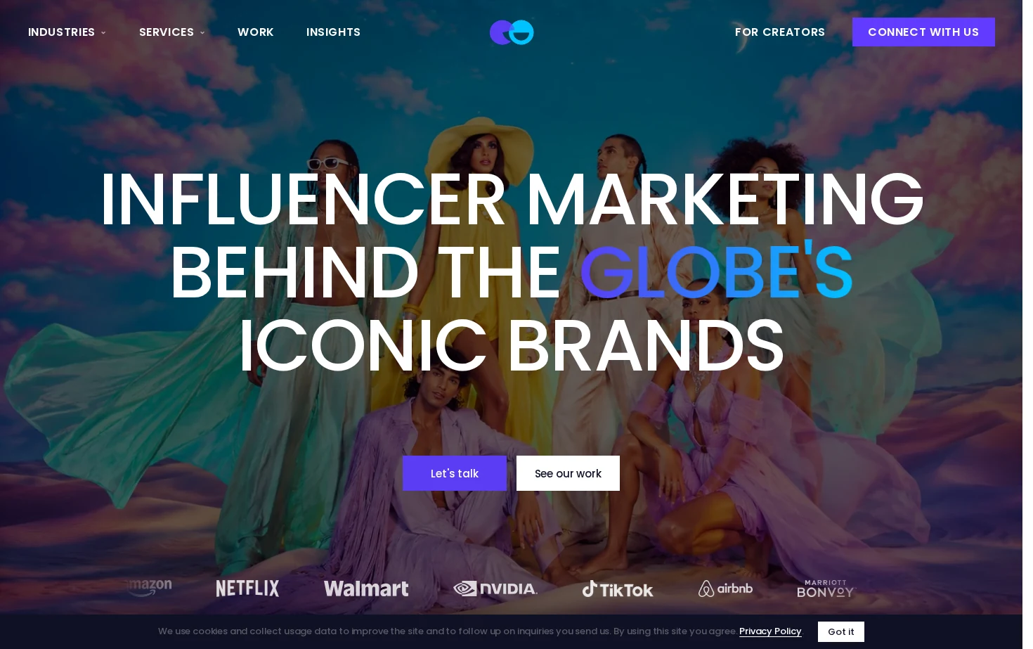 NeoReach Agency 页面快照
